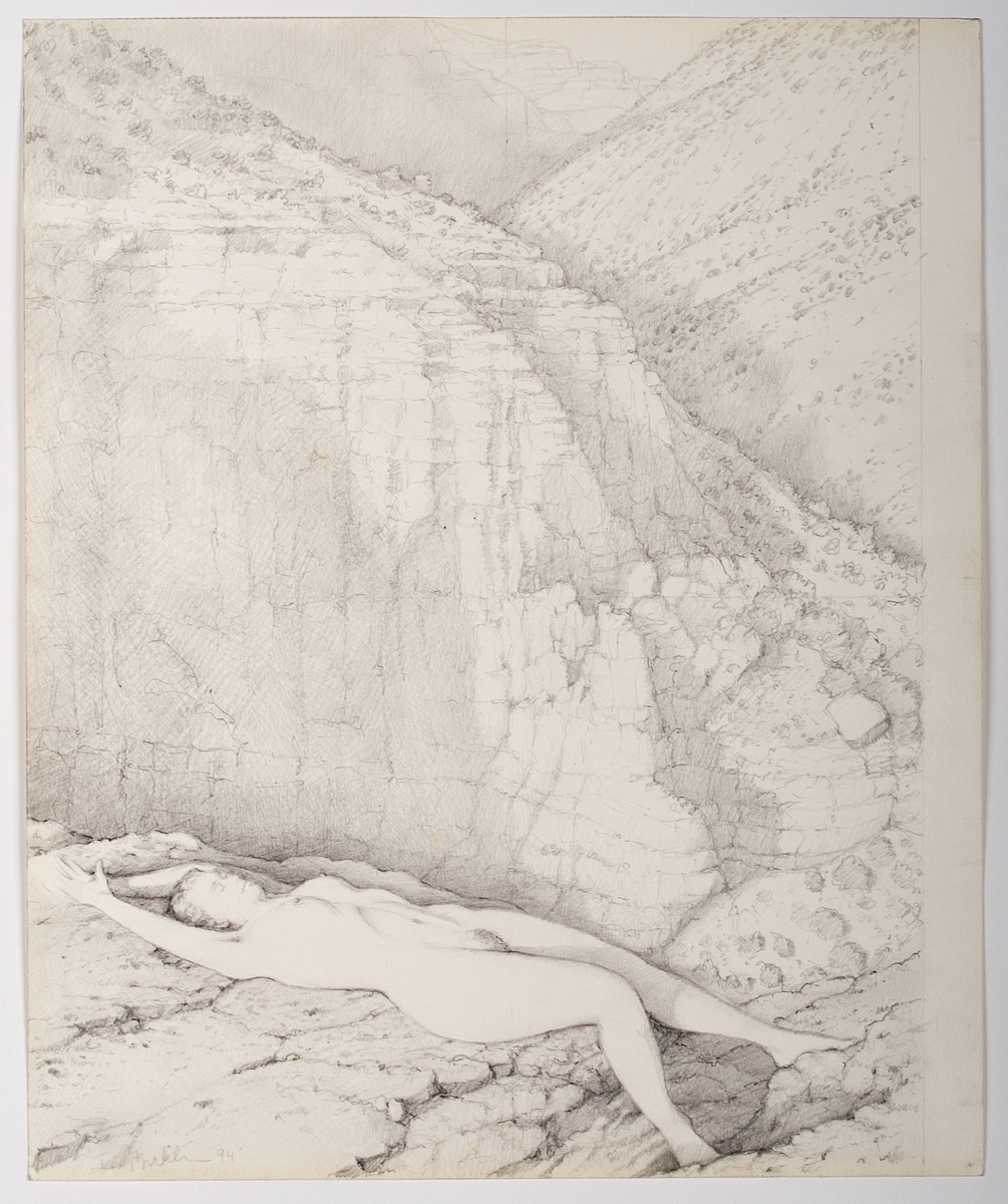 Reclined   pencil 1994