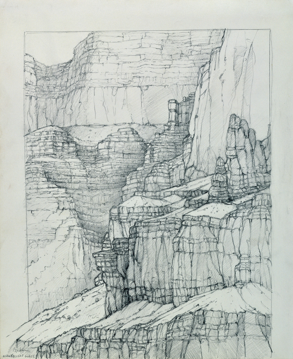Nankoweap Wall, Pencil - 1999
